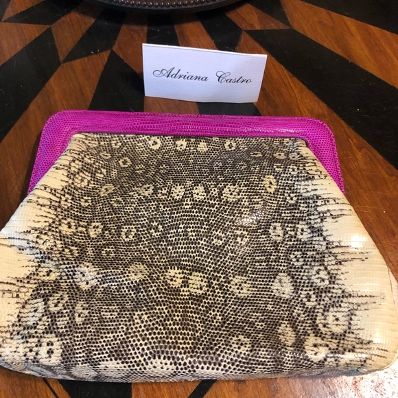 Gorgeous Adriana Castro Python Eva Clutch Custom Made - Picture 7 of 10